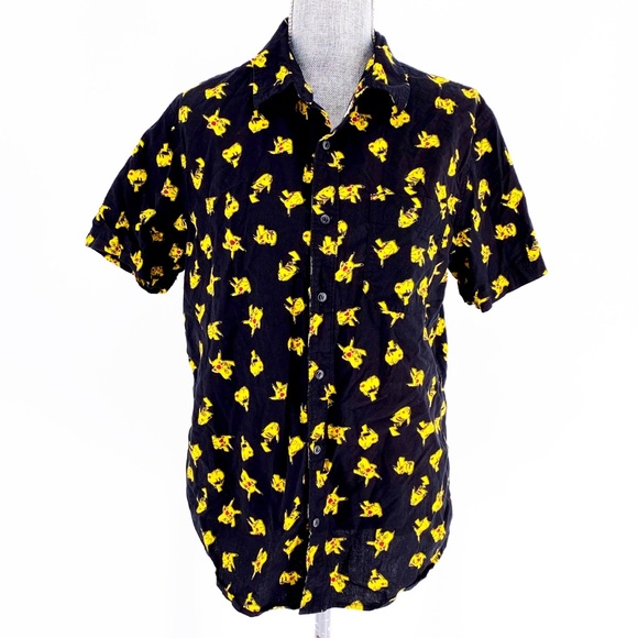 pikachu button down
